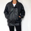 Bomber leather jacket