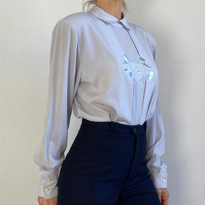 Silver Grey Blouse