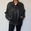 Bomber leather jacket