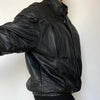 Black Bomber leather jacket