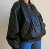 Bomber leather jacket