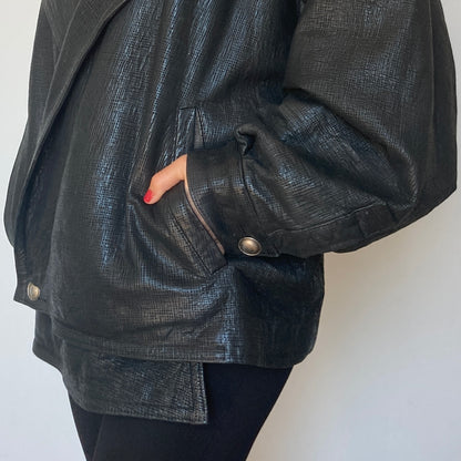 Shiny Leather Jacket