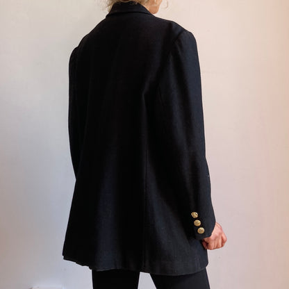 Black Wool Blazer