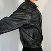 Bomber leather jacket