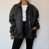 Bomber leather jacket