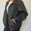 Bomber leather jacket