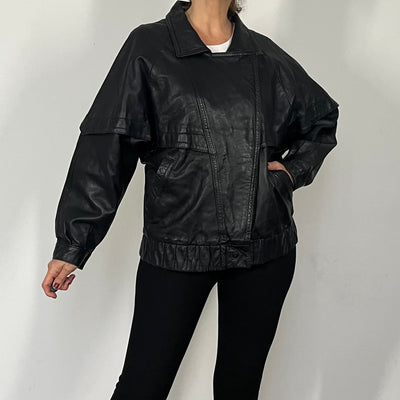 Lightweight Bomber leather jacket