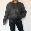 Black Bomber leather jacket