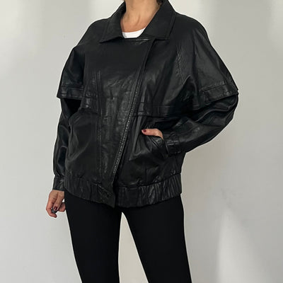 Lightweight Bomber leather jacket