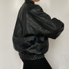 Bomber leather jacket