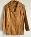 Camel leather jacket