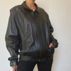 Bomber leather jacket