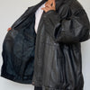 Black Bomber leather jacket