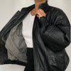 Bomber leather jacket