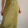 Green Wool skirt