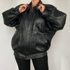 Bomber leather jacket