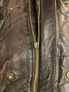 Dark brown Bomber leather jacket