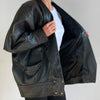 Bomber leather jacket