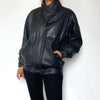 Bomber leather jacket