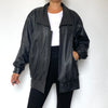 Bomber leather jacket