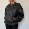 Bomber leather jacket