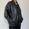 Bomber leather jacket