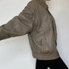 Light brown Bomber leather jacket