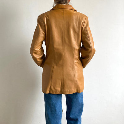 Camel leather jacket