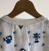 White&Blue knitted Pullover