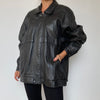 Black Bomber leather jacket