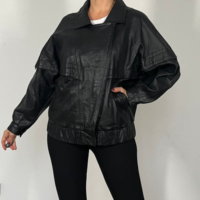 Lightweight Bomber leather jacket