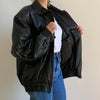 Bomber leather jacket