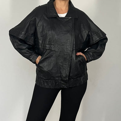 Lightweight Bomber leather jacket