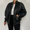 Bomber leather jacket