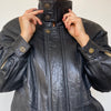 Black Bomber leather jacket