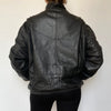 Black Bomber leather jacket