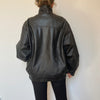 Bomber leather jacket