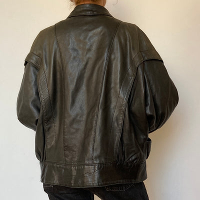 Bomber leather Jacket