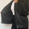 Bomber leather jacket