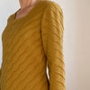 Mustard wool dress