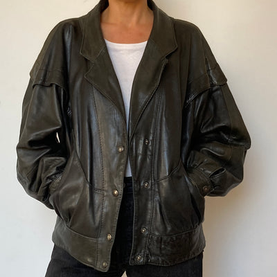 Bomber leather Jacket