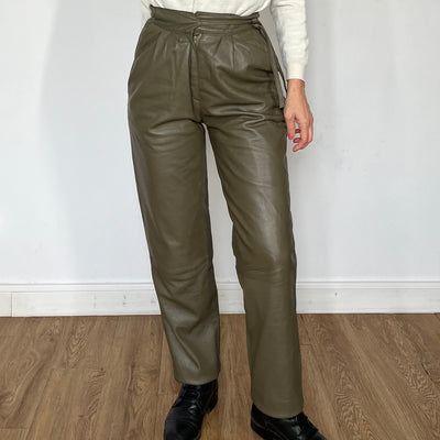 Green Leather trousers