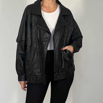 Lightweight Bomber leather jacket