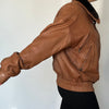 Aviator brown Bomber jacket