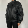 Bomber leather jacket