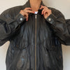 Bomber leather jacket