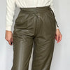 Green Leather trousers