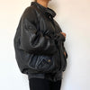 Bomber leather jacket