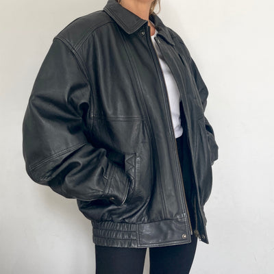 Bomber leather Jacket