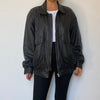 Bomber leather jacket